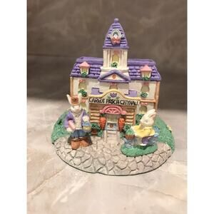 VINTAGE 1994 CARROT PATCH COLLECTION " Carrot Patch City Hall" Easter decoration